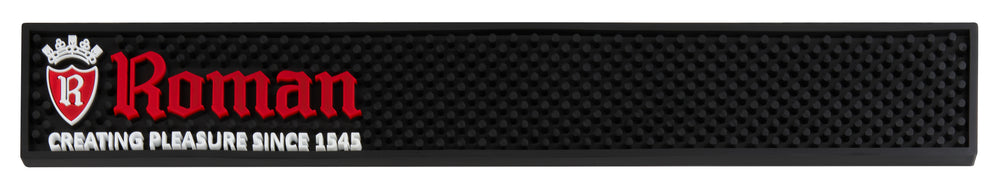 Roman barmat 'Creating pleasure since 1545', 60 x 8,5 cm, ideaal voor het afdruipen van glazen of als decoratie in je bar.