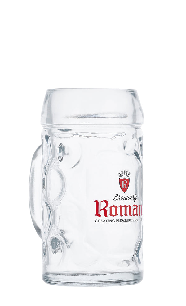 Roman bierpot van 50cl met handig oor, ideaal voor het drinken van Roman Pils.