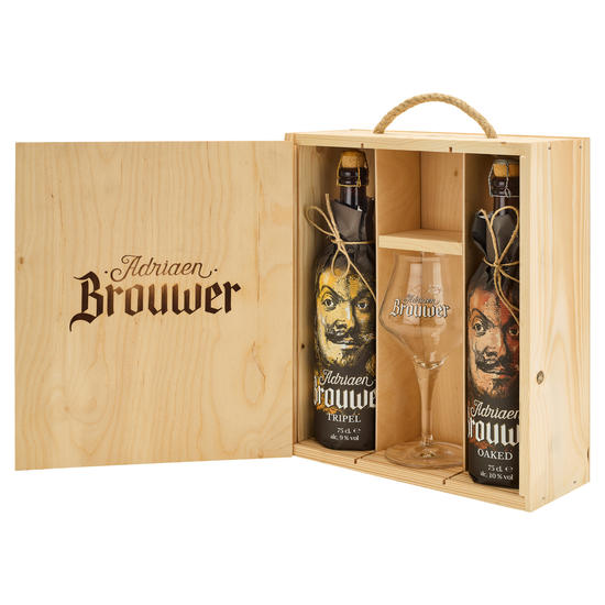 Adriaen Brouwer houten geschenkset